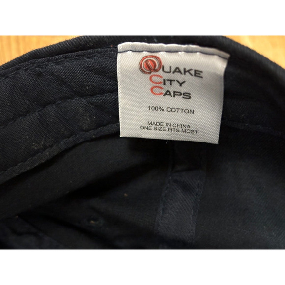 American Humane - Quake City Cap Baseball Trucker Hat Black Hook & Loop Cotton - Picture 7 of 8